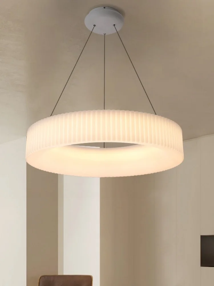 مصباح معلق لغرفة المعيشة وغرفة الطعام في الشمال الجديد لعام 2025، تركيبات إضاءة دائرية لغرفة النوم الحديثة والراقية #2