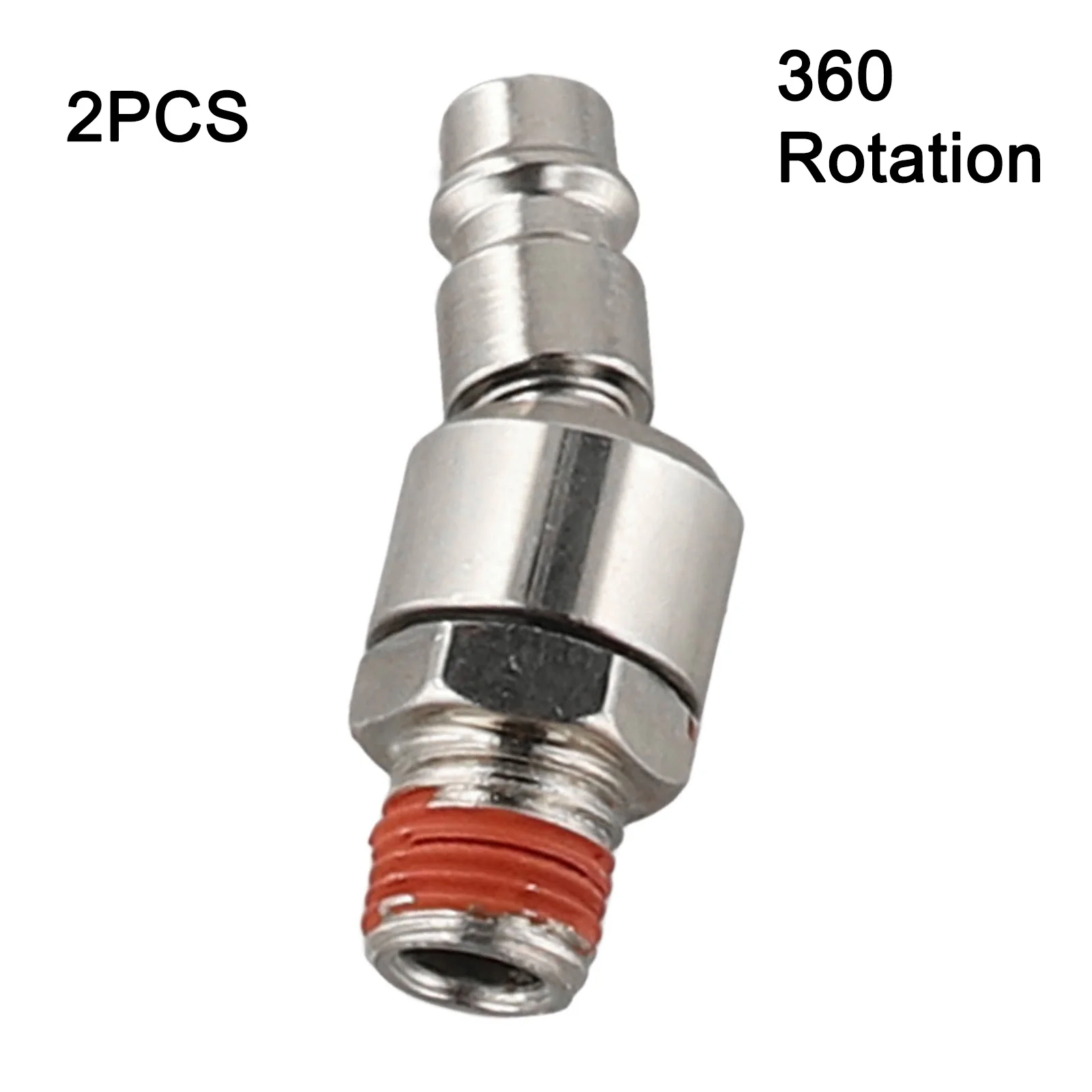 

360 Degree Rotation Air Connector Air Hose Connection Abrasion Resistant Heavy Duty Pneumatic Air Fitting Connector