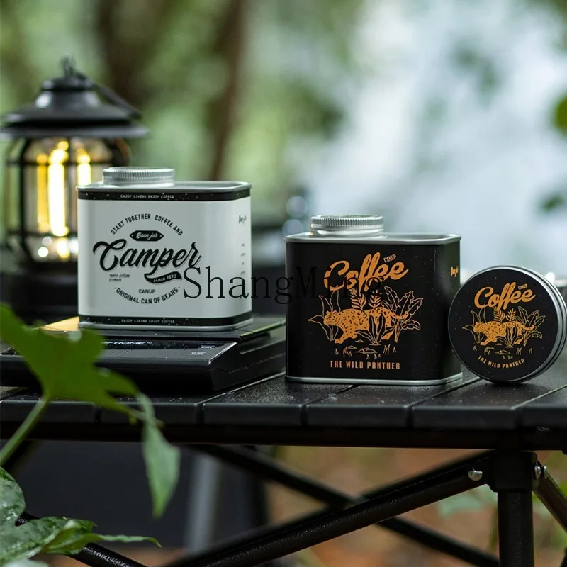 

PYH coffee bean sealed can tinplate box portable packaging storage tin can exhaust tank