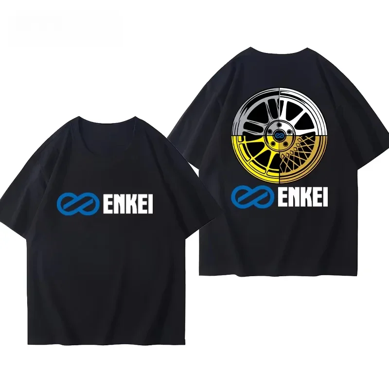 

Enkei-rpf1 Enkeye Wheel Rim T-shirt JDM Car Modification Enthusiast Short Sleeve Car Male Sweat Absorbent Motorcycle T-shirt
