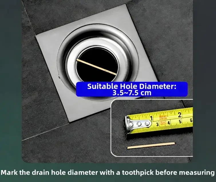 One-touch Stopper Press Drain Cover Sink Clog Prevention Chrome Plated Silver Anti Scent Drain Cover Drain Cover Quick Setup