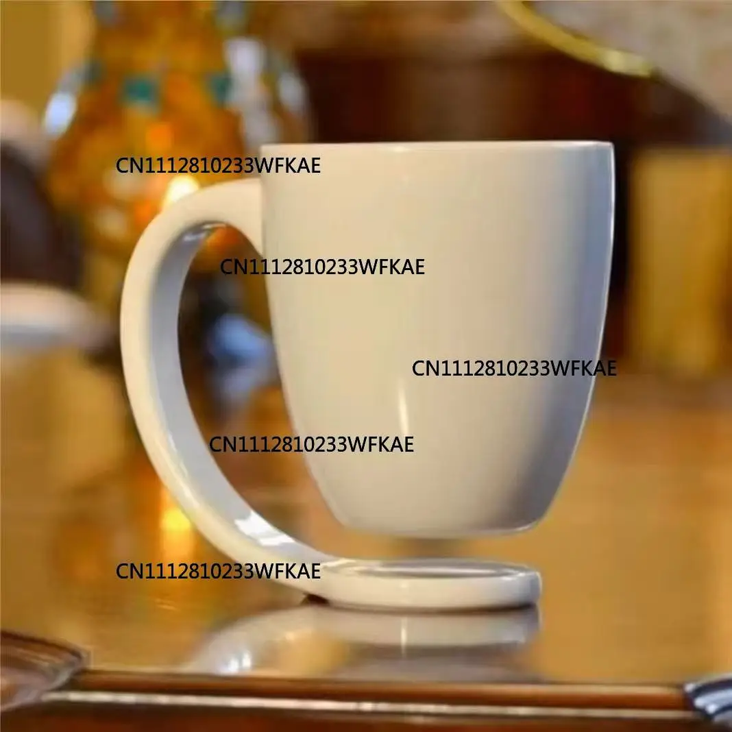 Creative Hanging Cerc Mugs Large Capaci Coffee Cups Simple Hotel Tea Cups Couple Water Cups Single Ear Handle Design