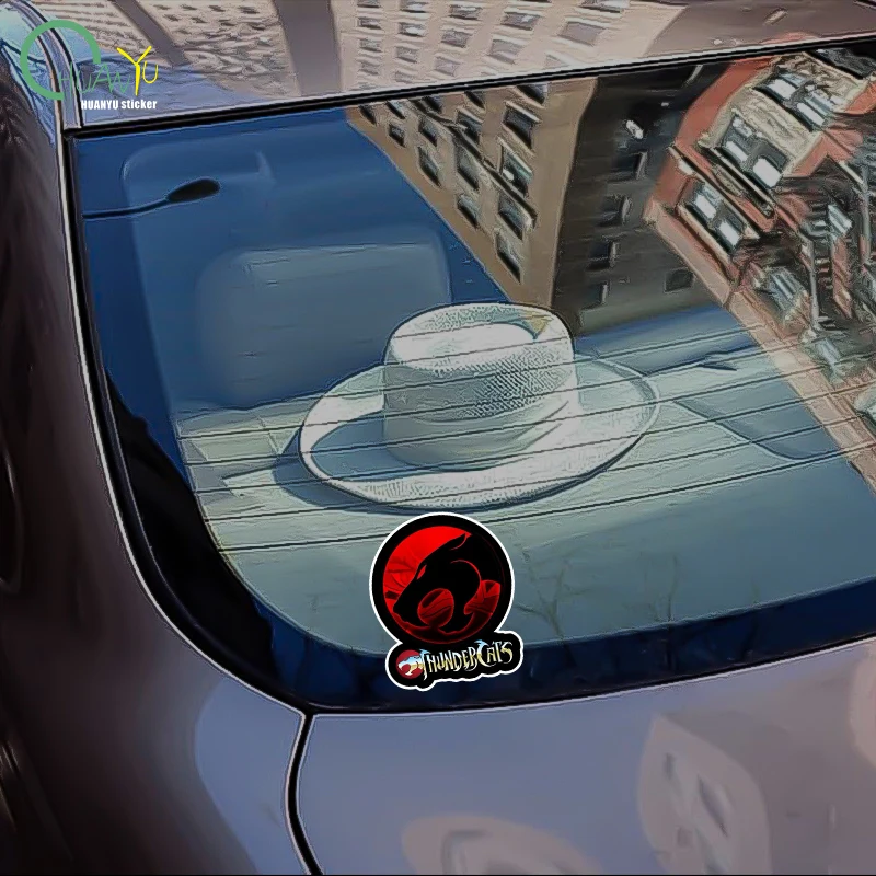 Car stickers personality car stickers thunder cat body bumper window motorcycle refrigerator pvc waterproof sunscreen 15 cm