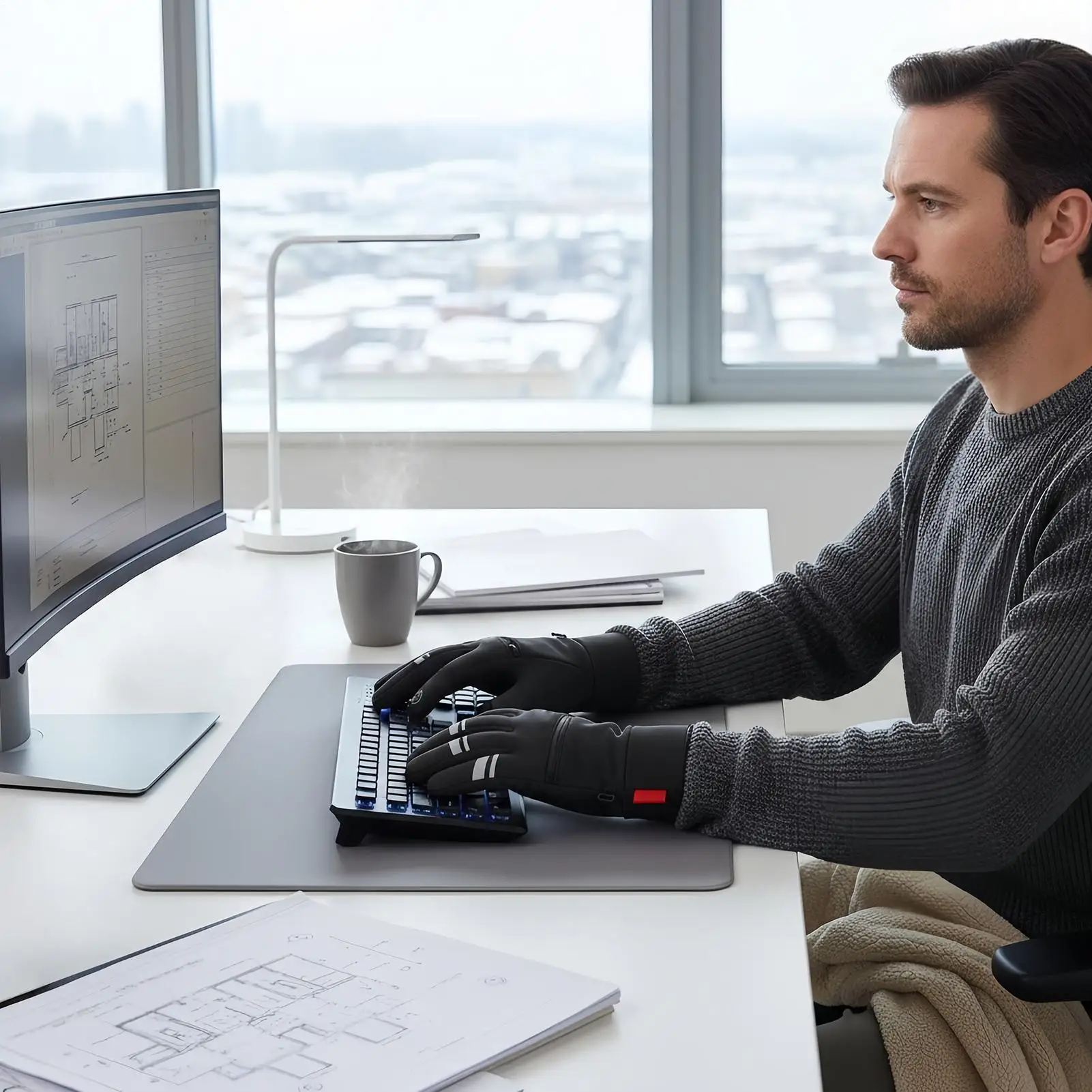 

Usb Heated Gloves 3 Heat Settings Touchscreen Warmers Heater Mittens Portable Usb Gloves For Winter Hunting Camping Football