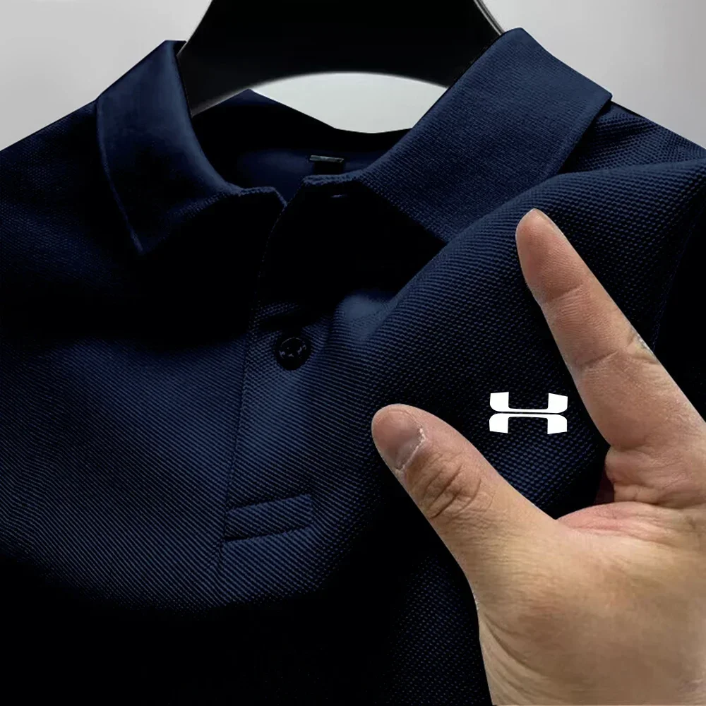 

Outdoor casual men's business short-sleeved T-shirt, summer new high-quality printed men's short-sleeved breathable polo shirt