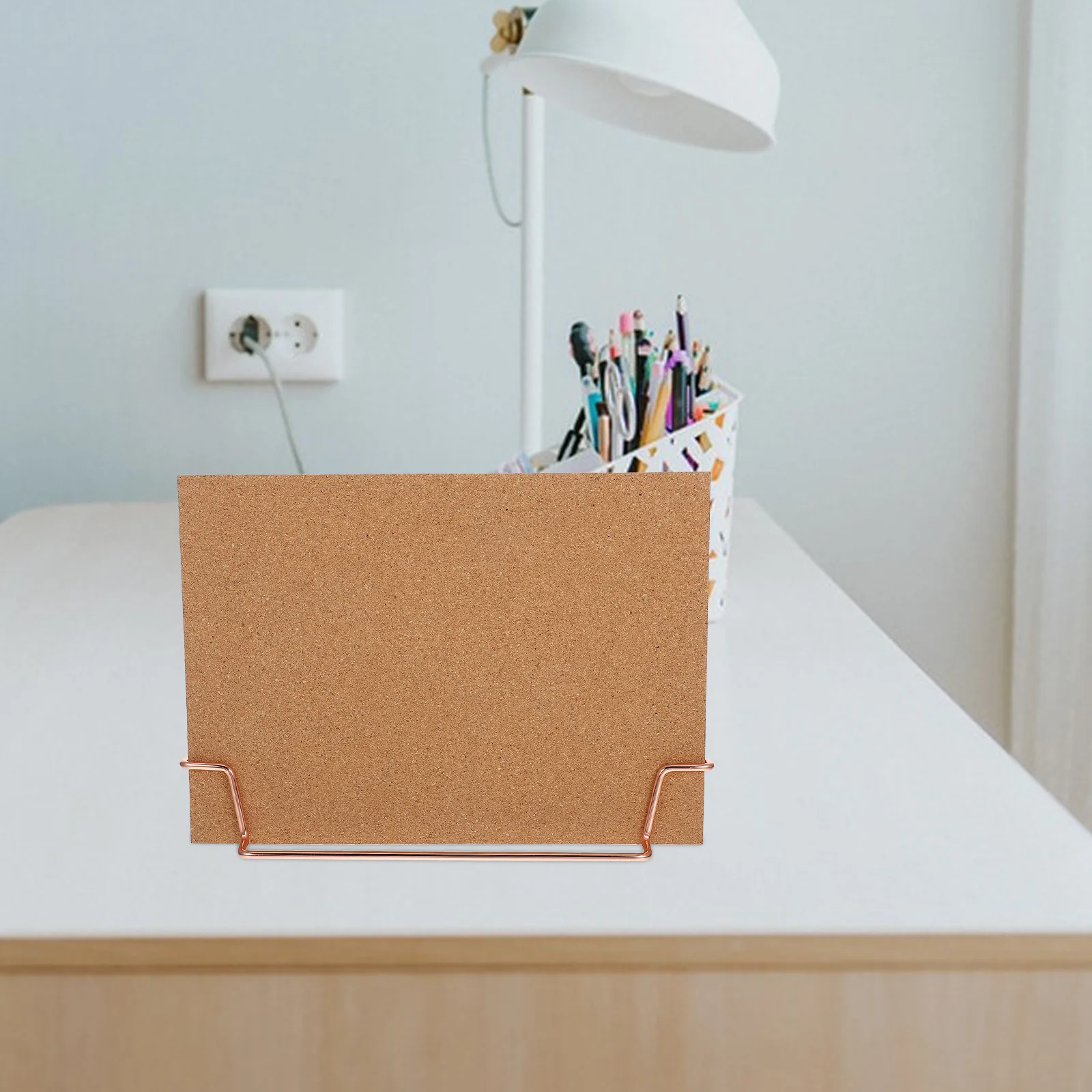 

1 set 1 Set Desktop Cork Office Desk Multifunctional Memo Message Photo Display Small Bulletin For Notes Wood Style Organizer