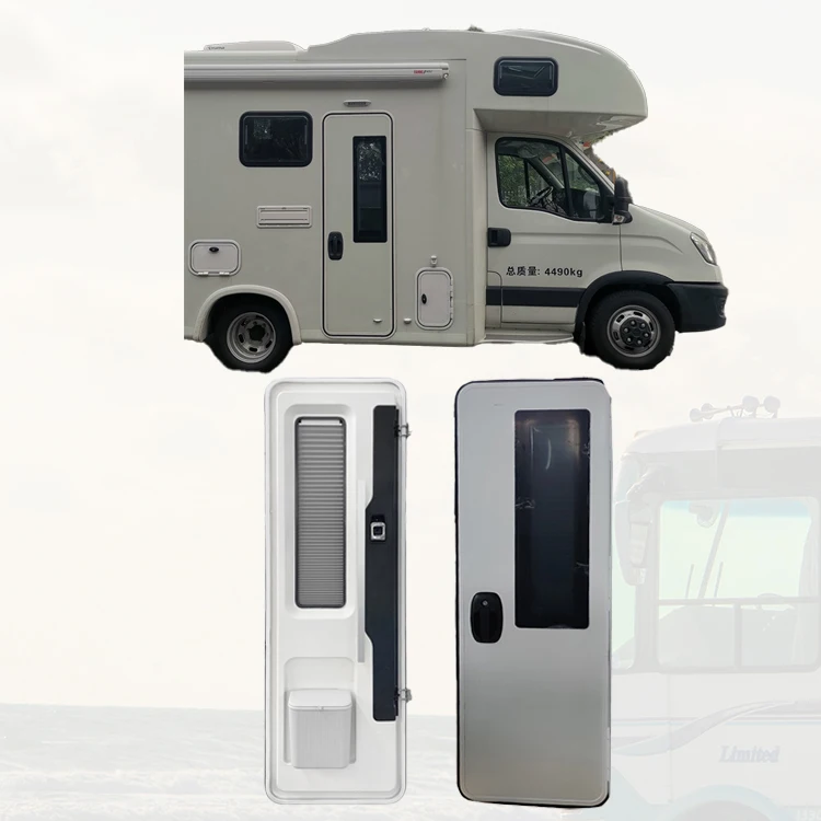 

Aluminum Alloy Door Frame European Style Motorhome Rv Trailer Door With Double Point Lock
