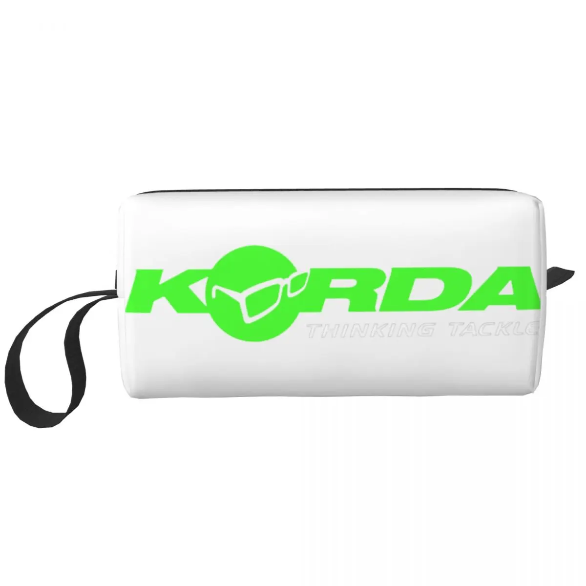 Cute Korda Fishing Logo Travel Toiletry Bag for Women Fish Carp Fisherman Gift Cosmetic Makeup Organizer Beauty Storage Dopp Kit