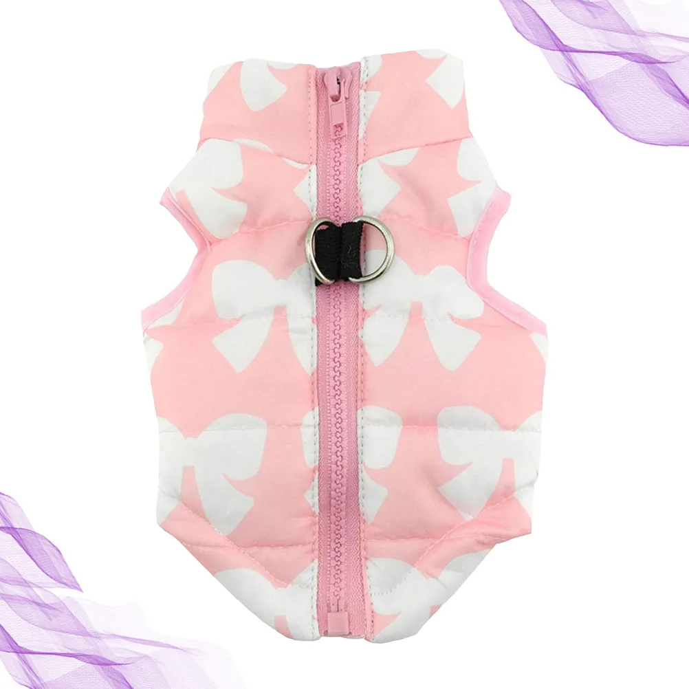 

Pet Dog Winter Vest Pink Warm Waterproof Cotton Coat Breathable Dog Apparel Outdoor Sports Winter Vest Warm Pet Coat