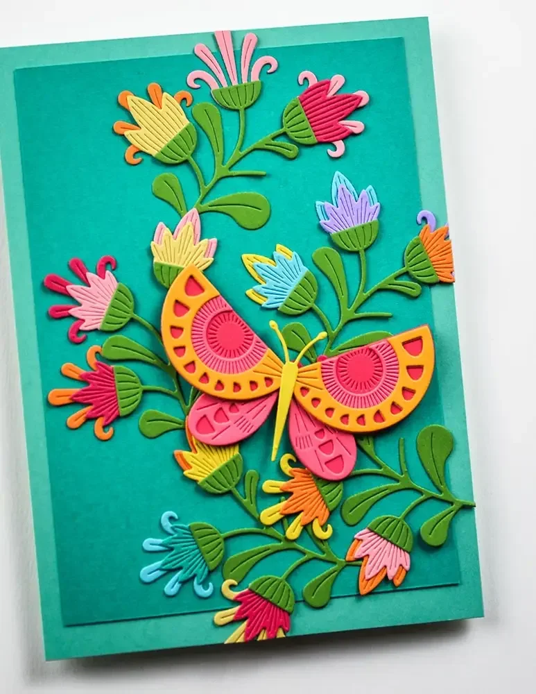 

New Craft Clearance Garden Heart Blooms Lovely Lily Metal Cutting Dies For DIY Greeting Card Scrapbook Craft Decoration Template