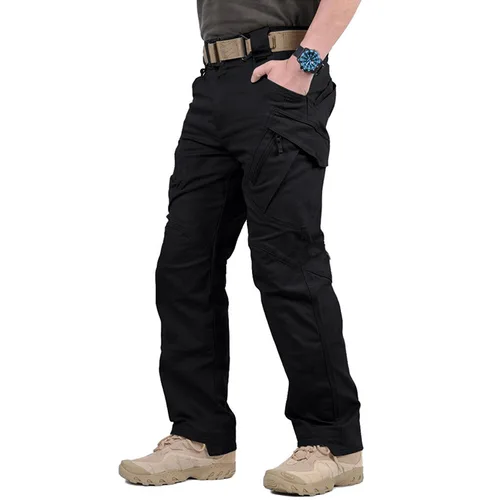 Imagen 2 del producto Pantalones Cargo tácticos para hombre, pantalones clásicos para senderismo al aire libre, senderismo, pantalones tácticos para correr, pantalones militares con múltiples bolsillos