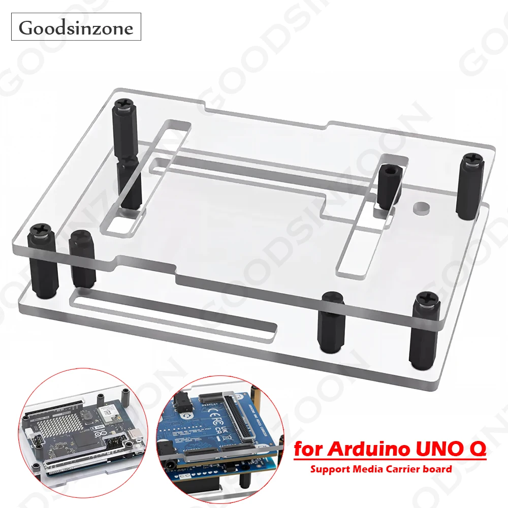 capa-de-acrilico-transparente-para-arduino-uno-q-protecao-transparente-com-acesso-total-as-portas-para-uno-q-e-media-carrier-nao-incluido