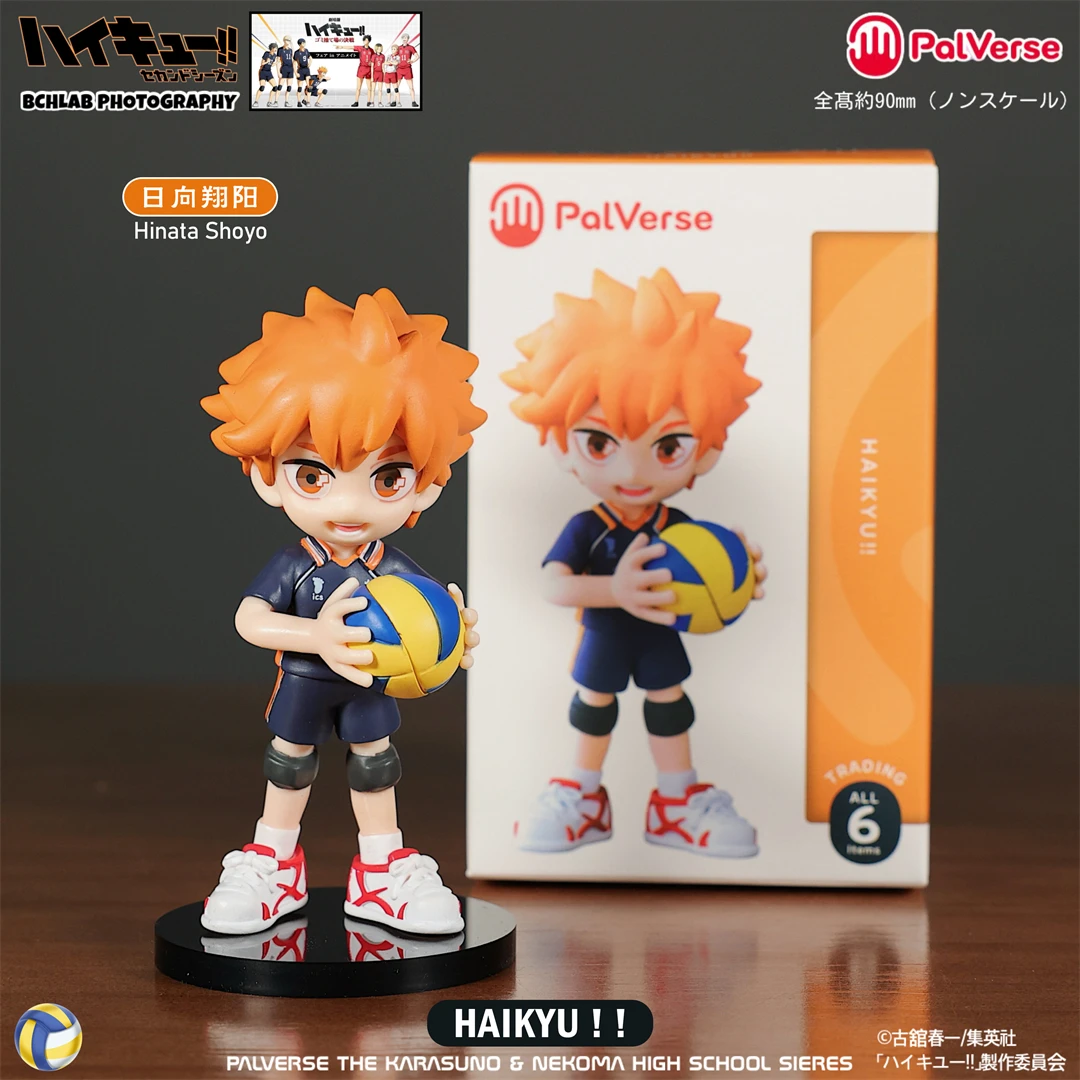 Haikyuu baru!! Kotak Buta Pvc Hinata Shoyo Tobio Kageyama Figur Aksi Buatan Tangan Ornamen Desktop Kotak Misteri Hadiah Animasi