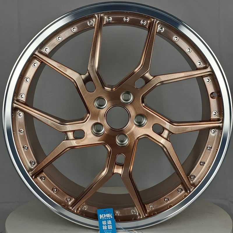 KHR Two Piece Forged Car Jantes Rims 20*8.5j 20*9.5j 5X120 5X112 Hyper Bronze 18 19 20inch Alloy Cars Wheels Hubs For bmw M4