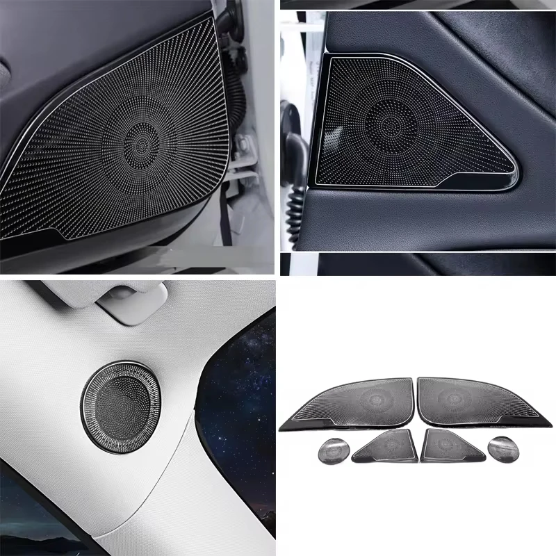 New for Tesla model 3 Car accessories front column roof horn hood  speaker cover sound decorative frame sequins a pillar horn