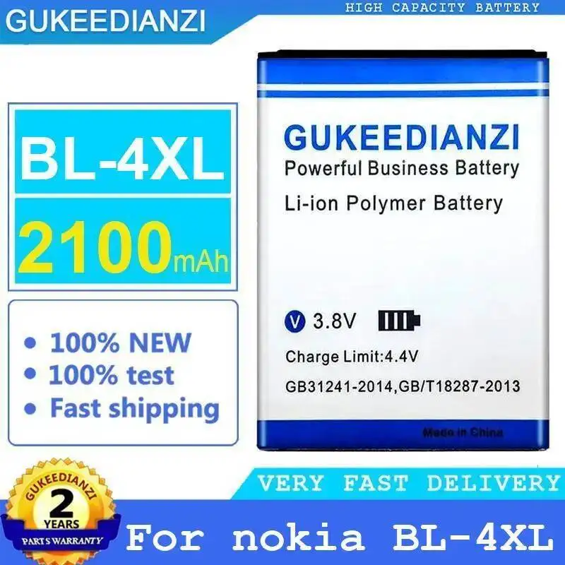 

For Nokia BL-4XL Mobile Phone Battery Reliable Replacement 2100Mah Fast Charging