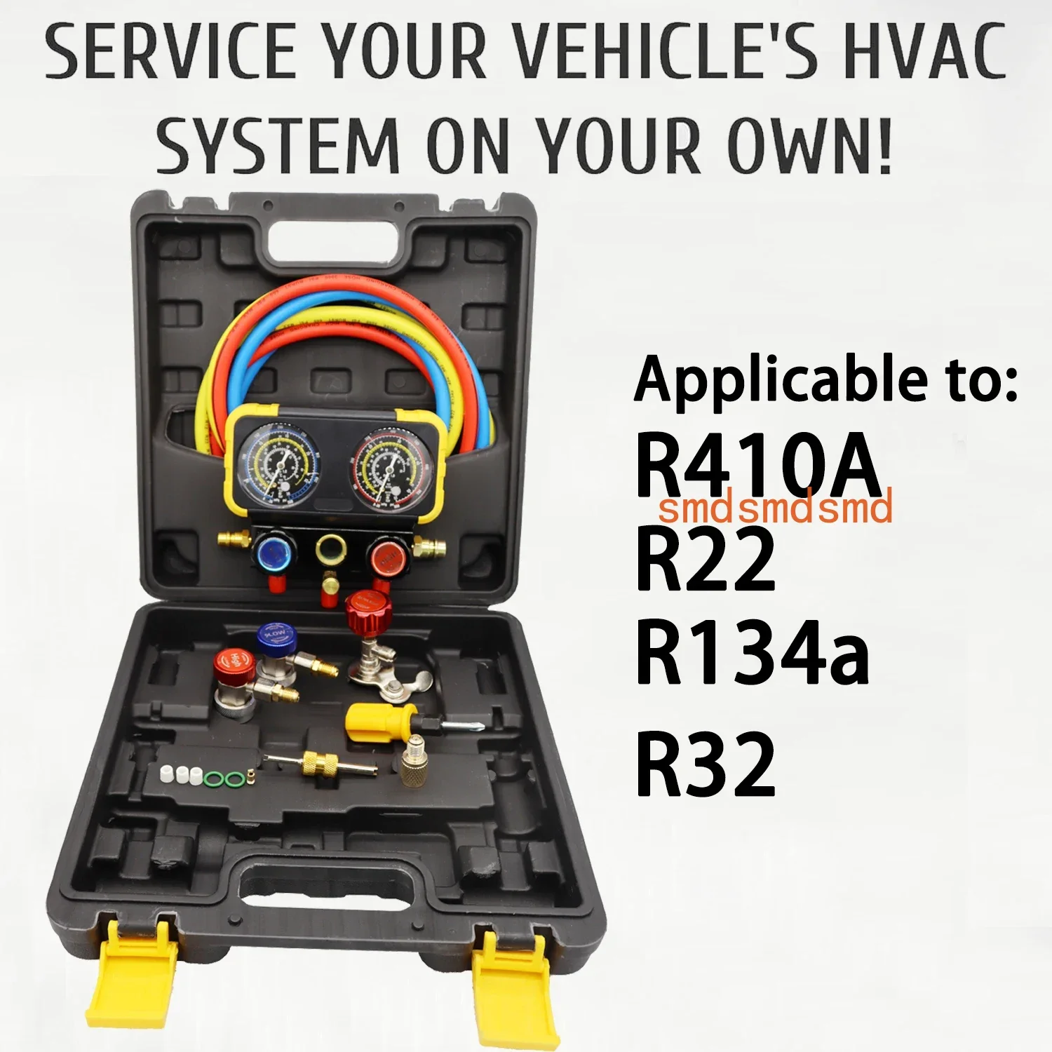 

Комплект измерителя коллектора для хладагента R134a R32 R22 R410a, комплект автомобильного измерителя переменного тока, комплект прецизионного измерителя хладагента со шлангом