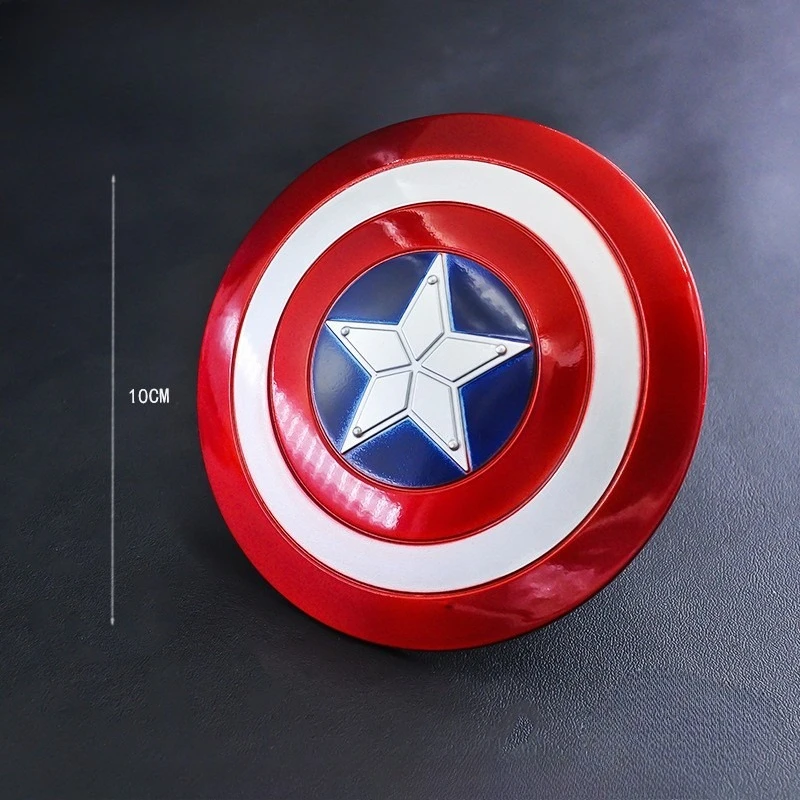 10 سنتيمتر جديد المنتقمون فيلم الشكل كابتن أمريكا درع الطرفية المعادن نموذج سطح المكتب الديكور الحلي هدية عيد ميلاد اللعب