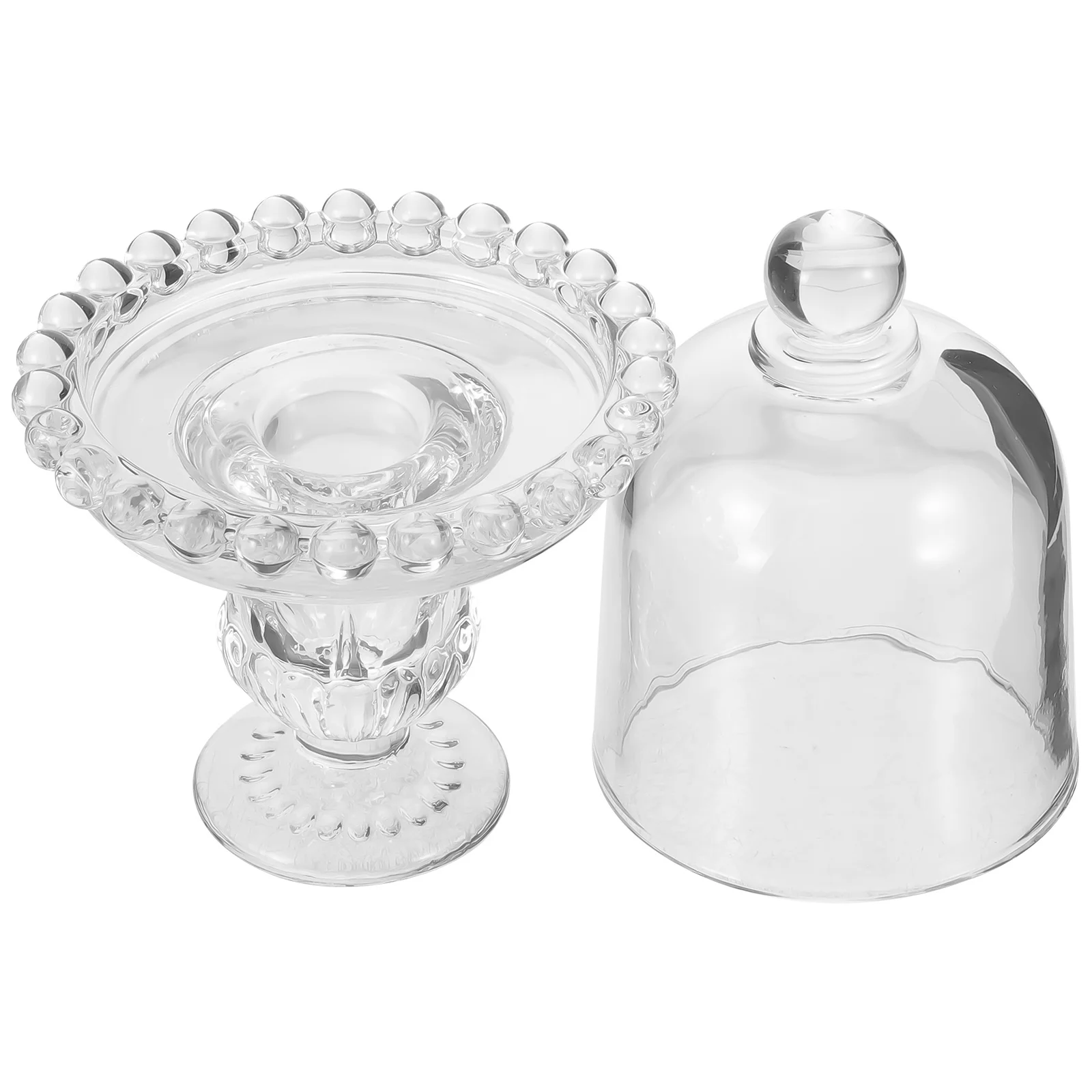 

Glass Storage Jar Dried Fruit Container Wedding Candy Box Gift Dessert Bowl Party Accessory Sealed Food Holder