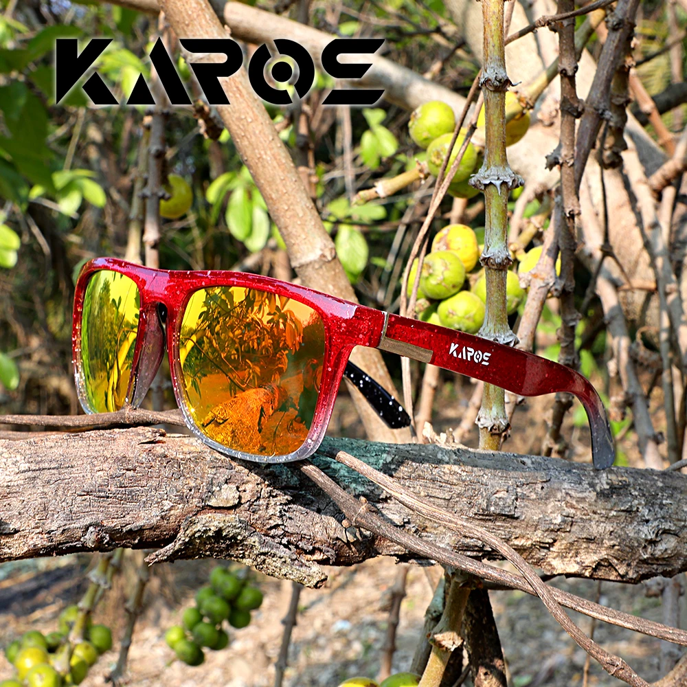 KAROS Fashion Square Polarized Sunglasses Men Women Driving Fishing Luxury Brand Designer Sun Glasses Driver's Eyewear UV400