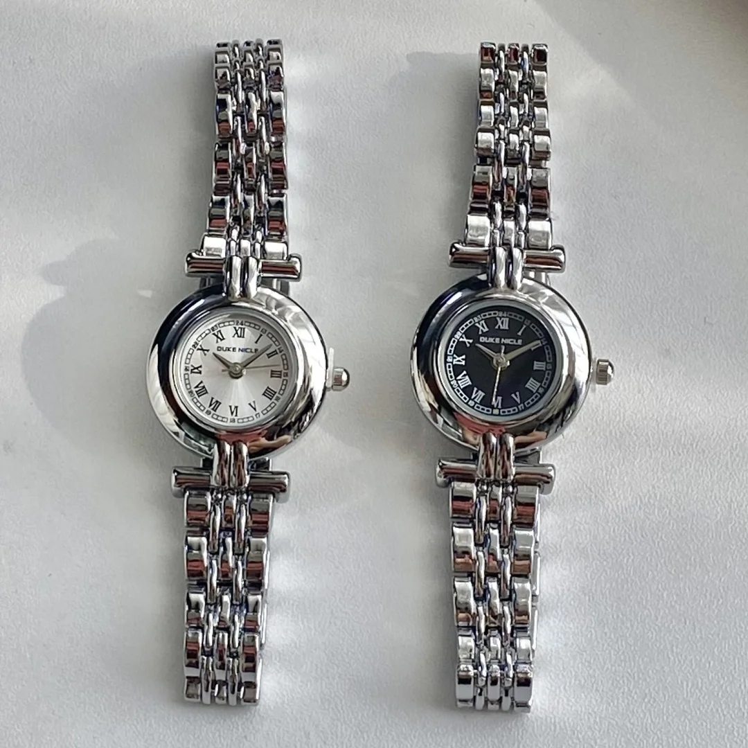 ساعة نسائية دائرية بمينا روماني سوار فولاذي غير قابل للصدأ ساعات يد كوارتز Relogio Feminino zegarek damski ساعة نسائية