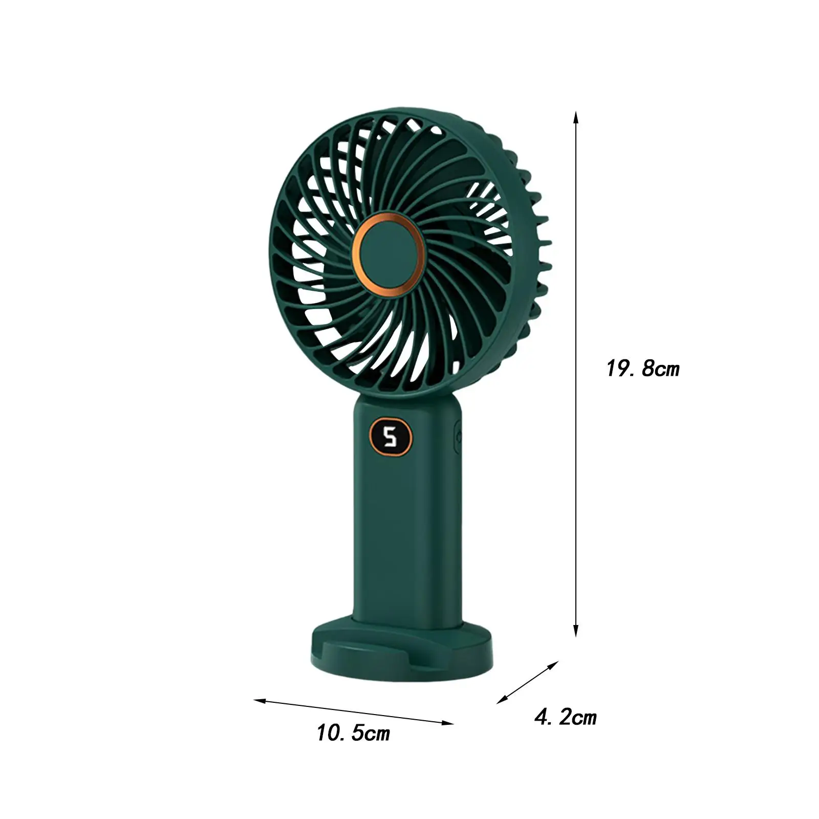 Mini Portable Fan 5 Speeds with Base Mini Handheld Fan for Indoor Women Girl