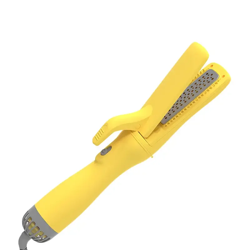 

Изготовленный на заказ профессиональный выпрямитель горячего воздуха 2-в-1, электрический керамический утюг для волос с ионным воздушным потоком, профессиональный стайлер для волос на заказ