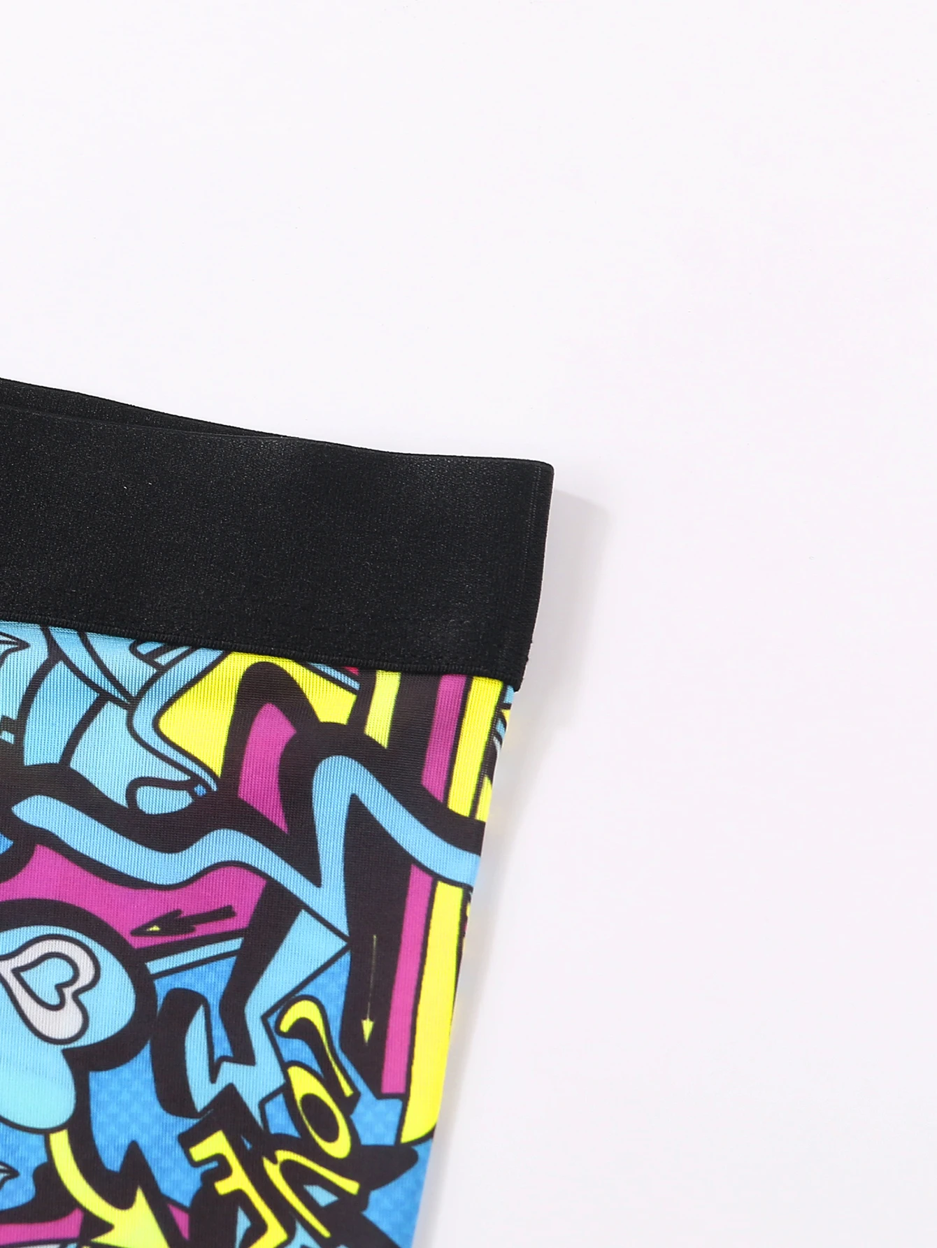 Boys thin style breathable personality trend printed youth boxer Shorts 5 pieces