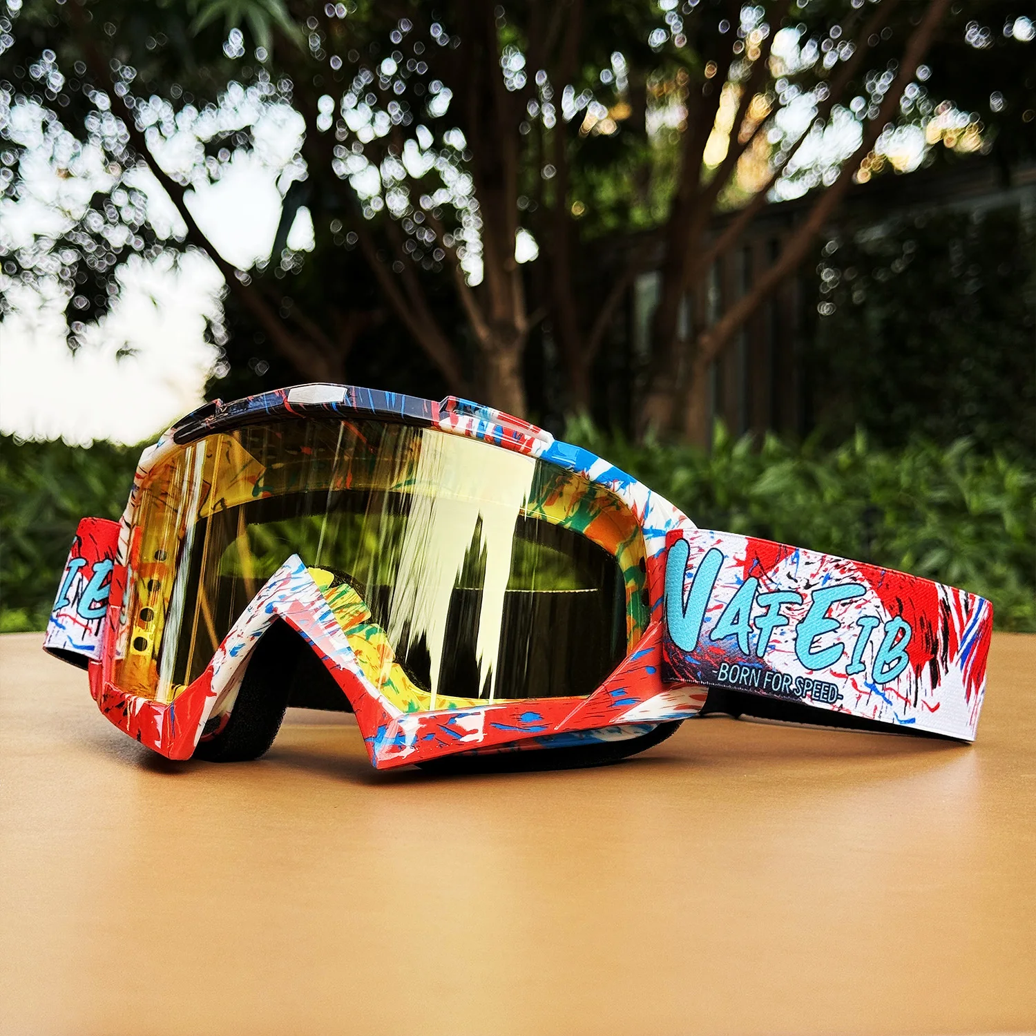 New Unisex Motorcycle Off-Road Goggles, Ski Sports Glasses, Off-Road Helmet Motorcycle Goggles 6
