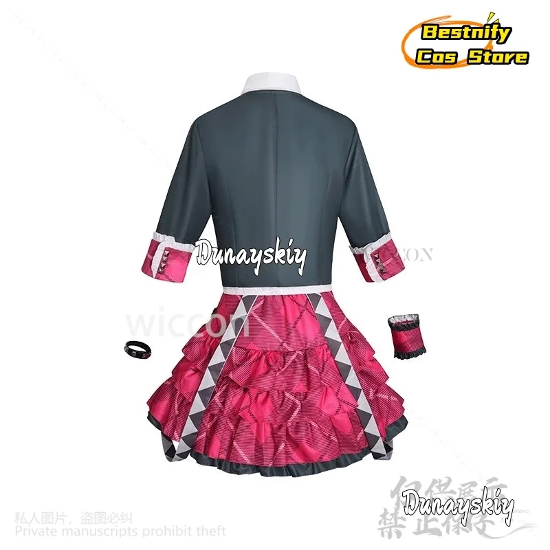 CosplayGame Project Sekai تأثيري Mikuuu زي ليو يحتاج أنيمي موحدة الساخن الوردي Jirai Kei الفتيات فستان منقوشة تنورة لوليتا مخصص