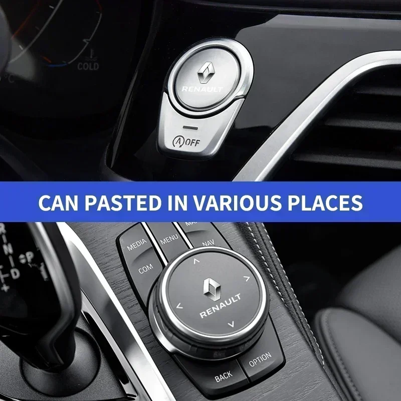 Car Front Seat Headrest Badge Decal Car Side Window Stickers For Renault DACIA Scenic Loguna Twingo Symbol Fluence Espace Clio view 4