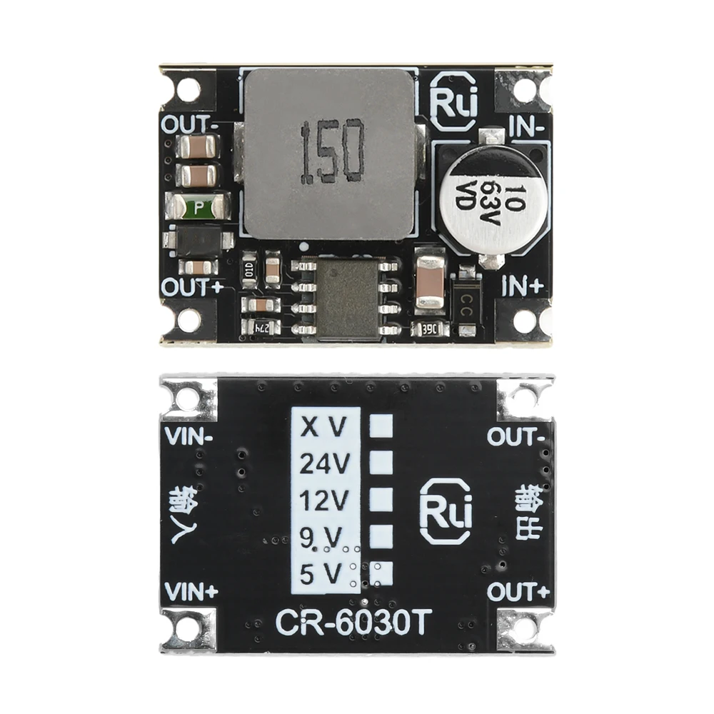 Módulo step-down DC-DC 60v48v36v24v para 12v5v3.3v conversão de energia do carro mini módulo regulador buck módulo de alimentação dc