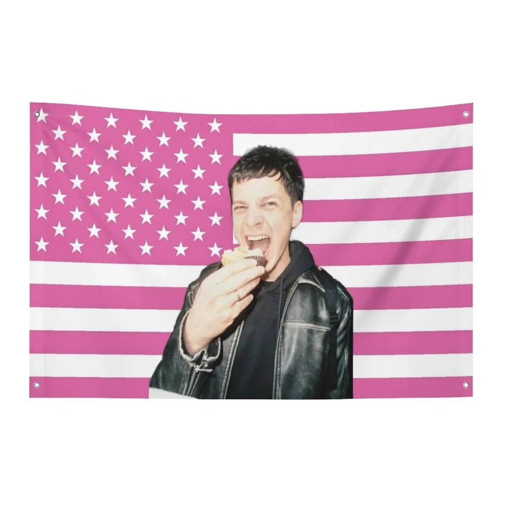 1pc Jamie Campbell Bower Custom Flag for the Wall Garage Decoration Flaga Outdoor Decorations Home Decor Items Barber Shop Flags