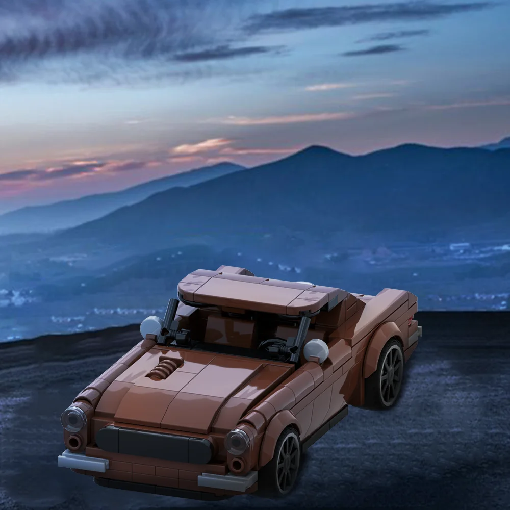 Gobricks MOC クラシックスポーツカーボルボ P1800 モデルビルディングブロック市レトロ車 Diy レンガのおもちゃ子供の誕生日クリスマスギフト