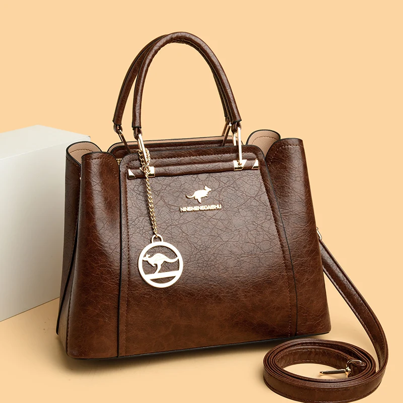 

2025 Designer 3 Layers Large Capacity Women Tote Bag Soft Leather Luxury Handbags Women Bags Solid Color Crossbody Bag Hand Bags