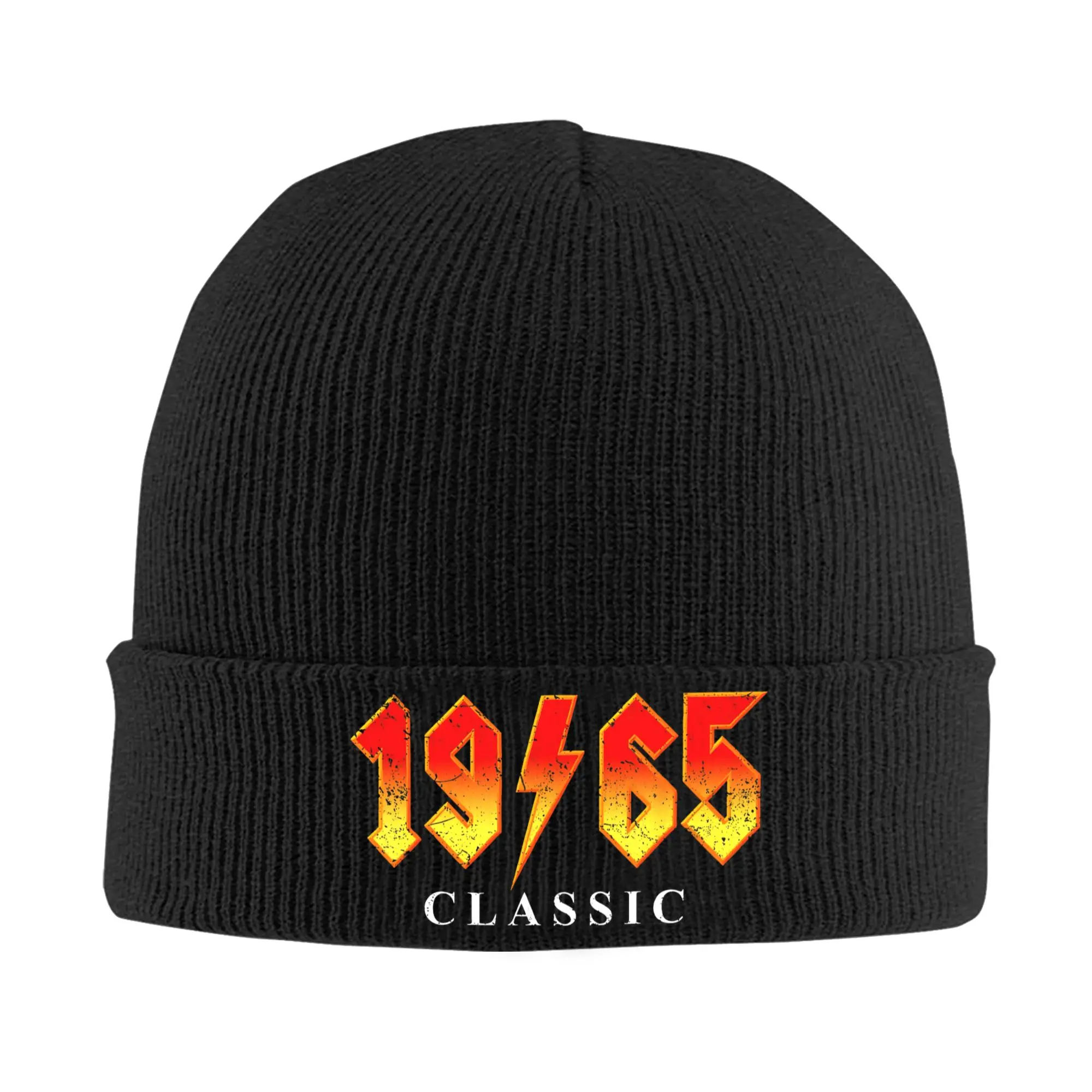 1965 كلاسيكي روك ليجند 60 سنة 60th عيد ميلاد قبعات صغيرة بونيه القبعات الرجال الهيب هوب الهبي Skullies Beanies الربيع قبعات دافئة