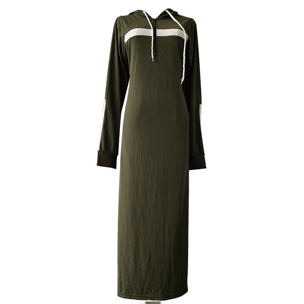 Top da uomo Musulmano Medio Oriente Abbigliamento arabo islamico Sciolto a righe Manica lunga Tasche con coulisse Abito con cappuccio a figura intera