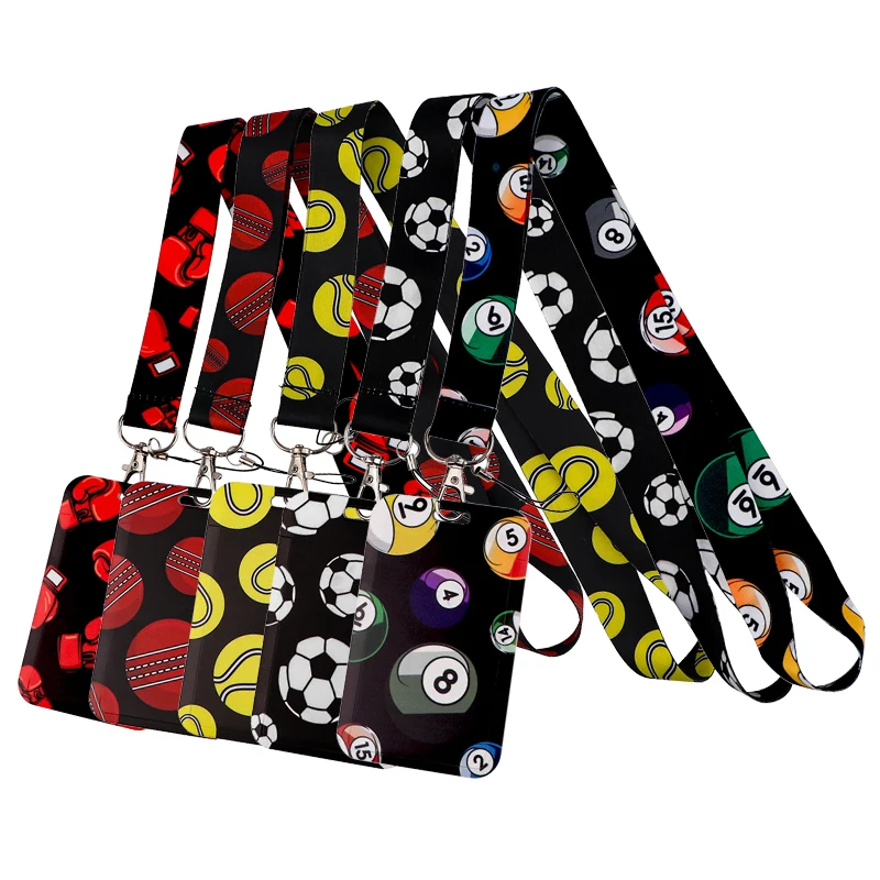 C5510 Cartoon Sport Style ball game Lanyard For Keys ID Card Cover Pass Mobile Phone Straps Badge Holder Neck Straps Accessories