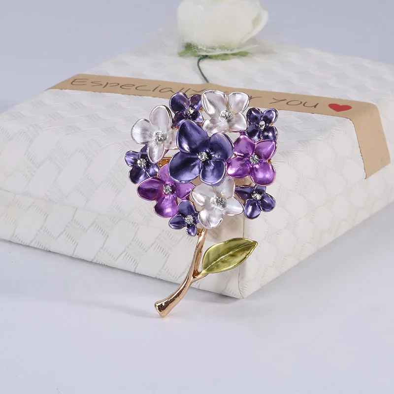 New Enamel Tulip Chrysanthemum Rose Sunflower Flower Brooch for Women Elegant Fashion Classic Flower Weddings Party Brooch Pins view 4
