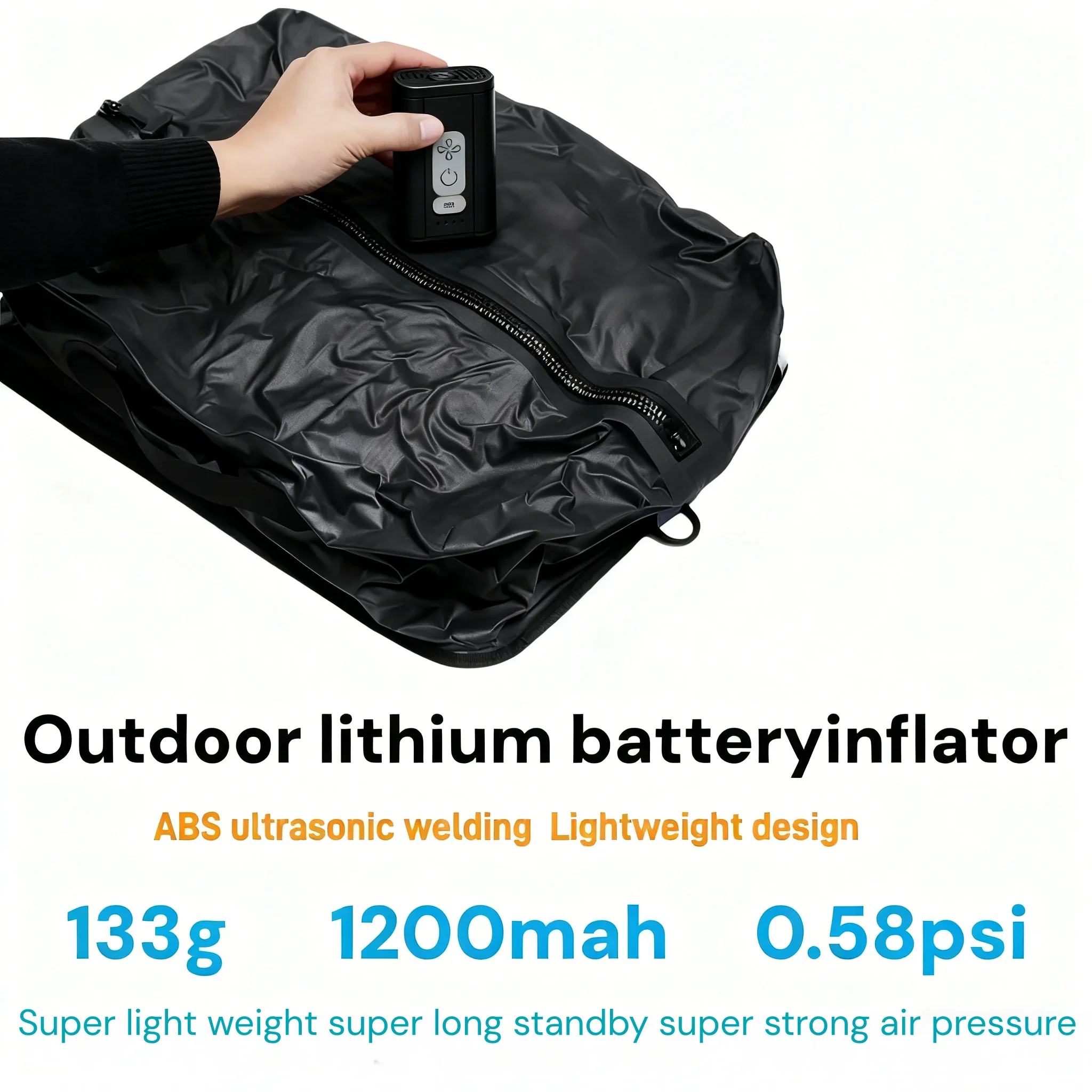 Rechargeable Air Pump for Inflatables, Cordless Electric Pump for Air Mattress Pool Floats, Mini Vacuum Pump for Storage Bags