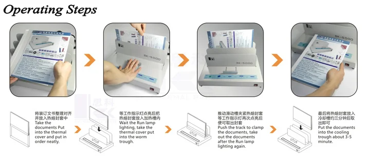 Office Hot Melt Glue A3 Thermal Binding Machine Document Thermal Binder