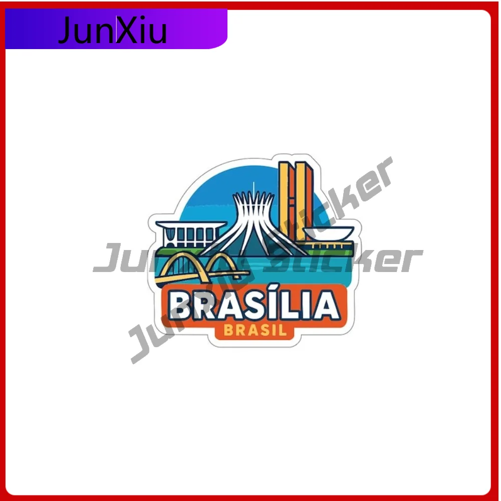 

Bras lia Brasil Sticker Anti Scratch Exterior Decor Vinyl Decal Personalized Stickers For Car Windshield Bumper Truck Sticker