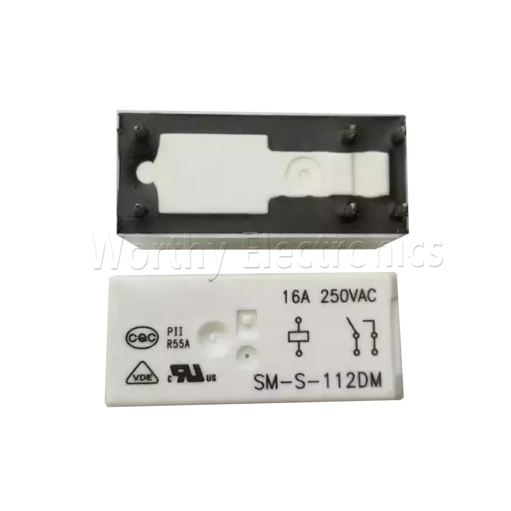 Free shipping 10PCS/LOT SM-S-112DM 12V 16A 6PIN relay