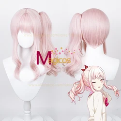 Akiyama Mizuki Cosplay Wig High Quality 45cm Long Pink Women Hair Heat Resistant Synthetic Wigs + Free Wig Cap