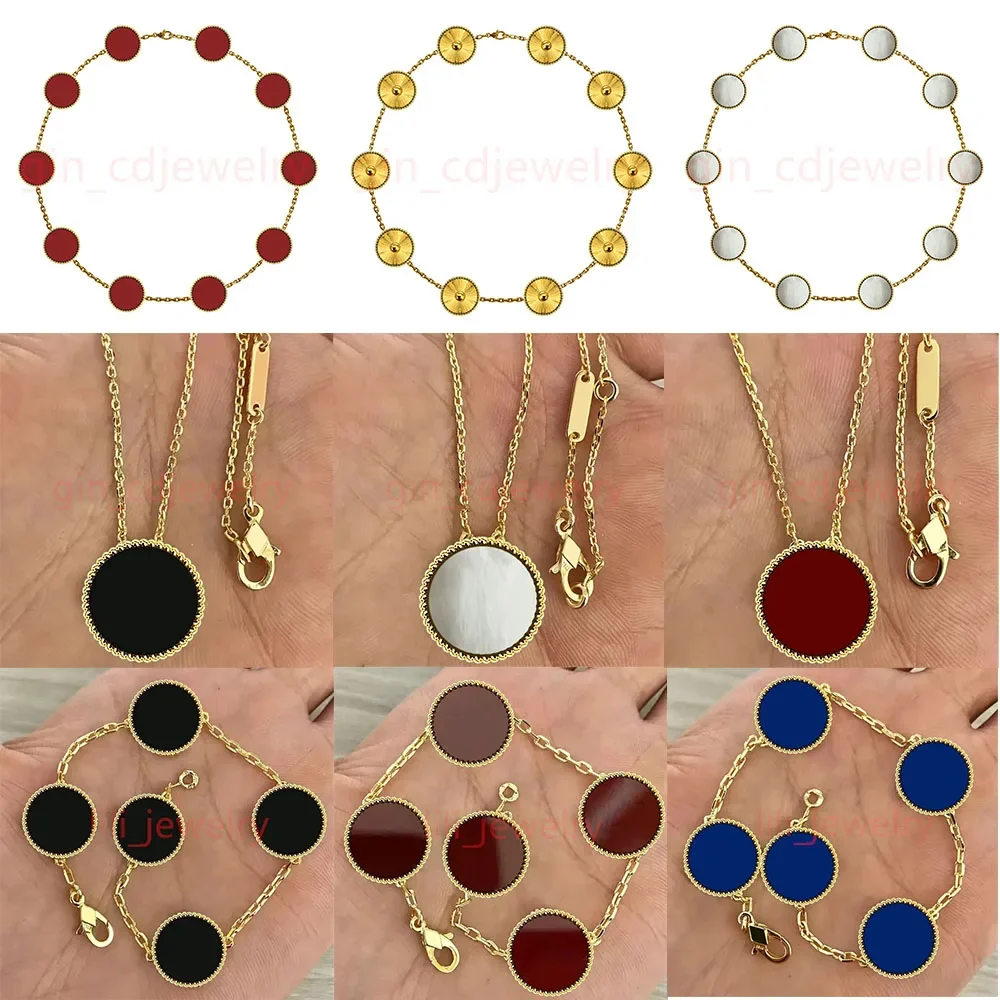 

2025 New 925 Silver Clover Simple Design Party Fashion Personality Women's High-end Jewelry Set Gift