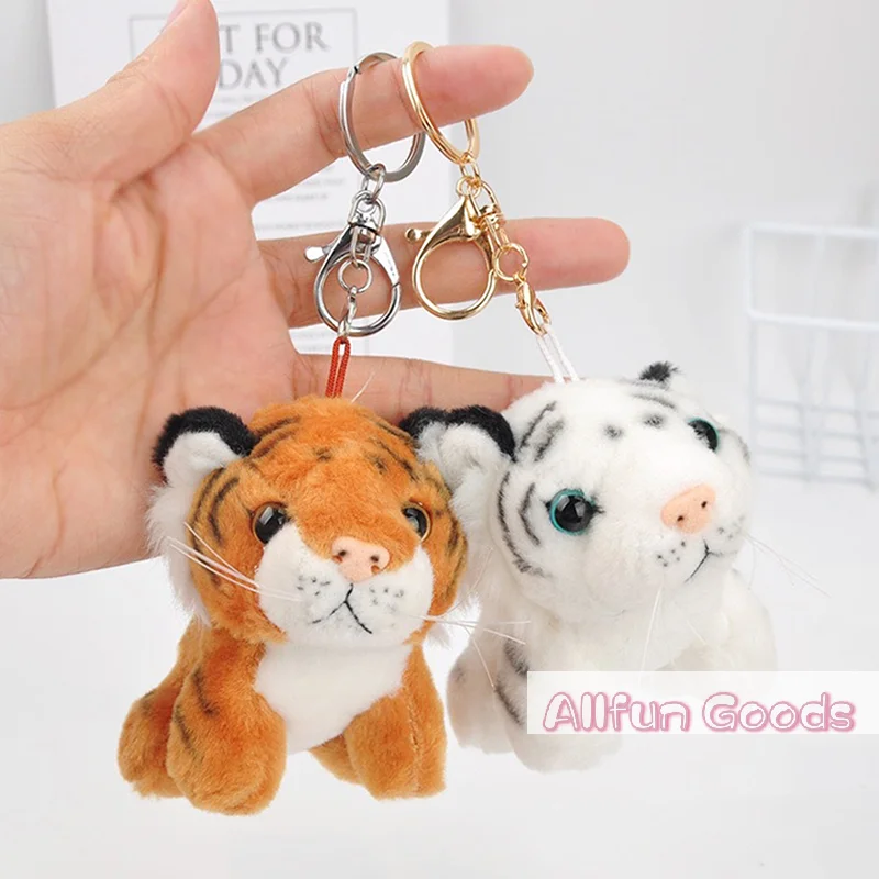 [TG835]Cute Plush Tiger Doll Keychain Backpack Pendant Tiger Toy Charm Keyring Kids Bag Hanging Pendant