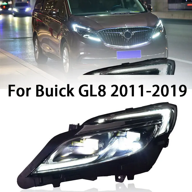 

Автомобильные аксессуары для фар Buick GL8 2017-2019 GL 8, фары DRL, динамический сигнал поворота, линза для фар дальнего света