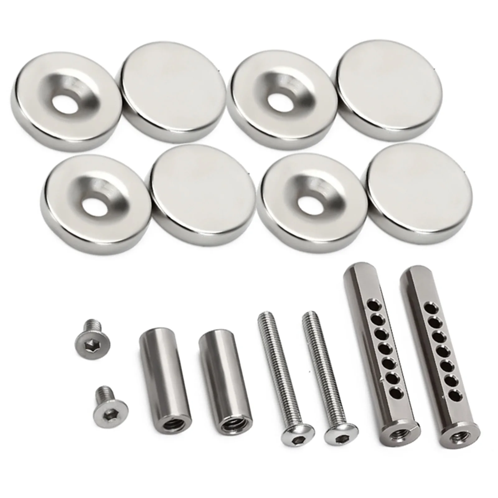 RCXAZ Metal Body Shell Post Mount with Magnet for 1/10 RC Crawler Car Axial SCX10 90046 Upgrade Parts