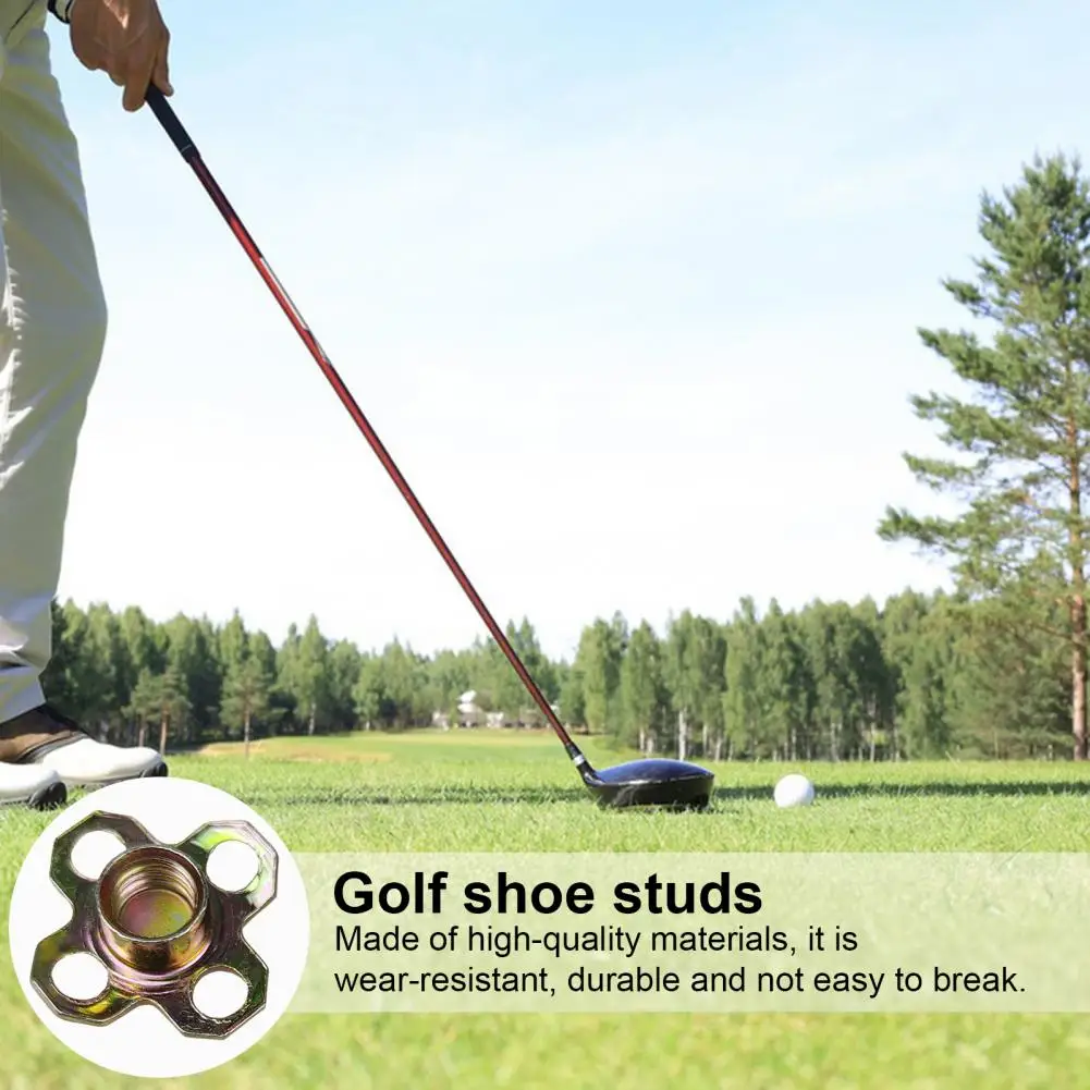 

10 шт. шипы для обуви для гольфа, сменные металлические винты с резьбой, шипы для гольфа диаметром 6 мм, инструмент для обуви для крикета