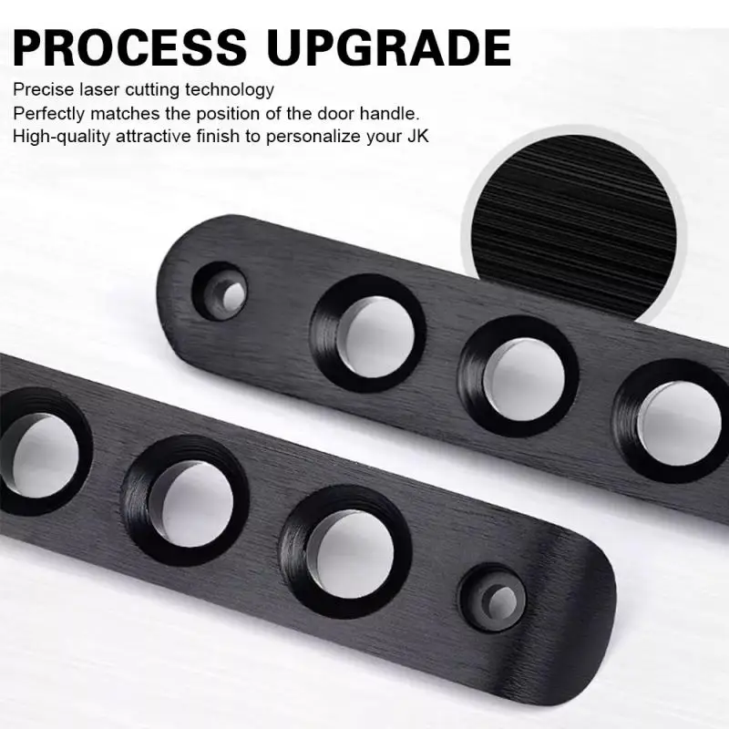 5pcs Front Door Aluminum Grab Handle Cover Door Handle Insert For Jeep Wrangler JK  2007-2017 Unlimited Accessories Parts - view 4
